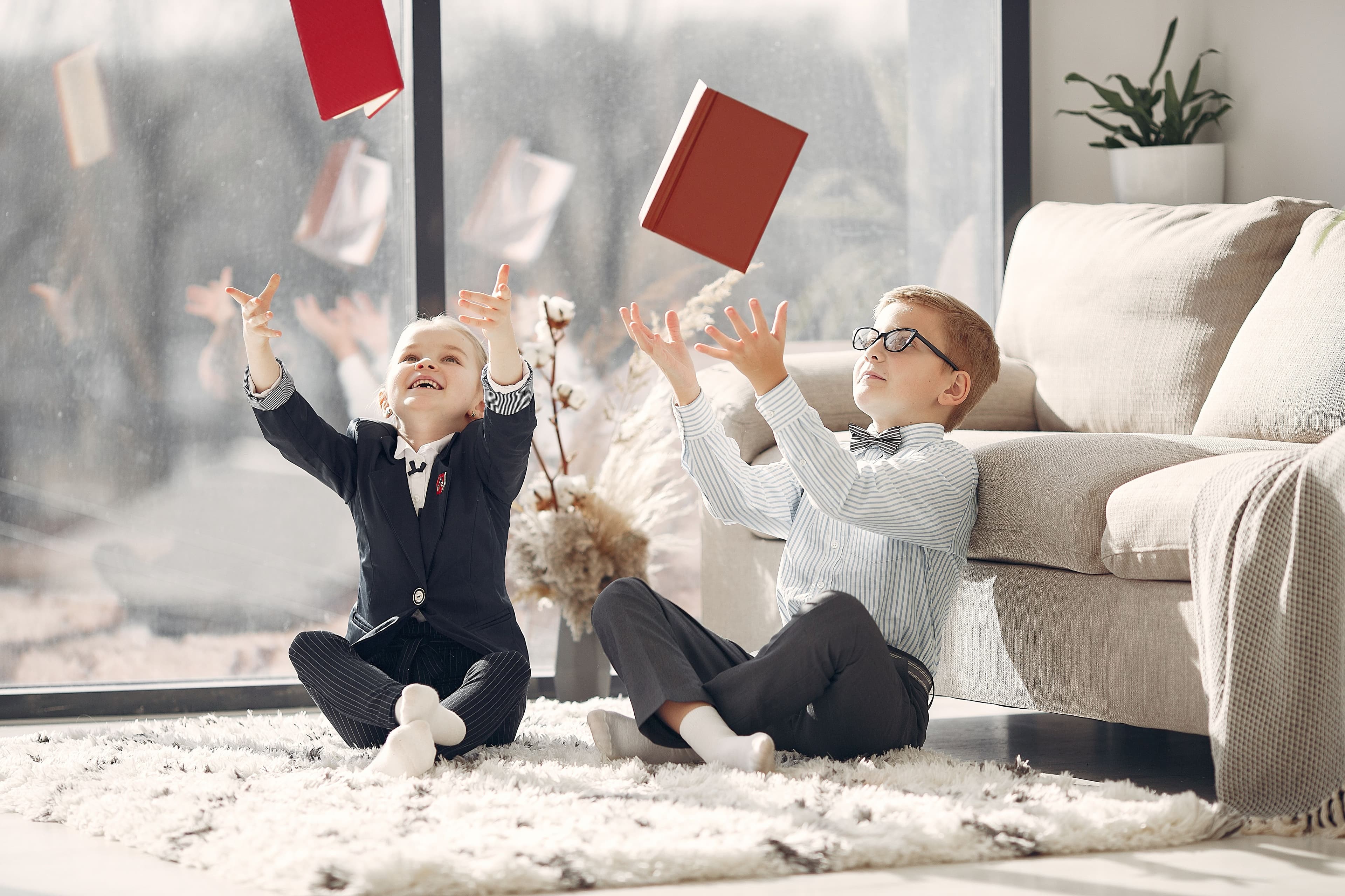 Children learning with enthusiasm at Learning Steps tuition